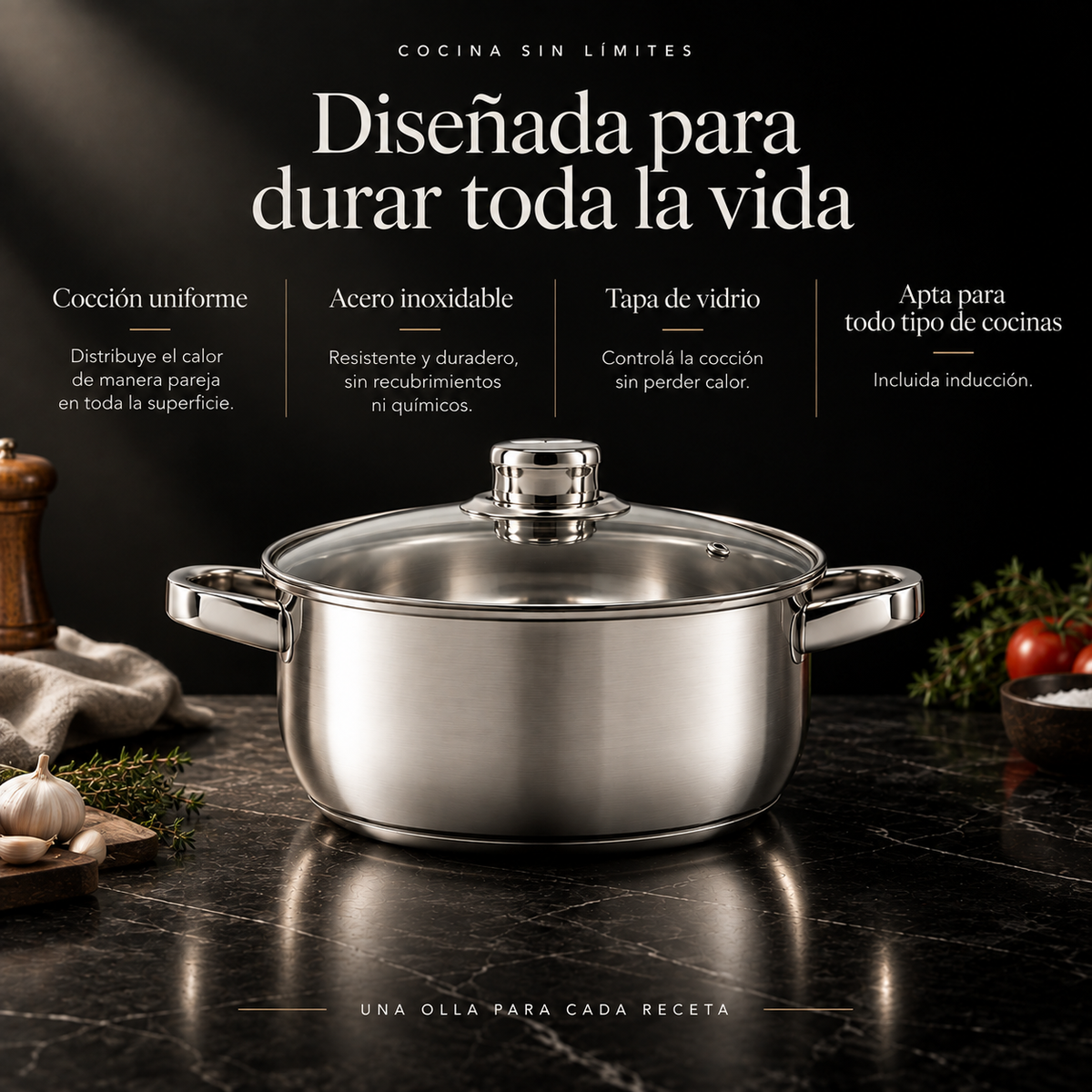 Olla  / Acero Inox